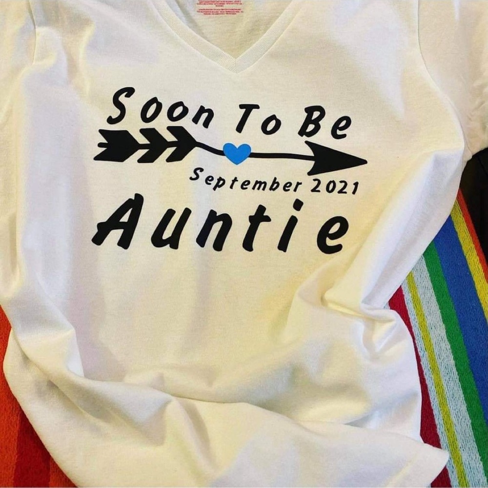 Custom baby announcement t-shirts, made to order